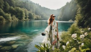 Een Zalando Plus-pakket omringd door natuurlijke accessoires in een rustige omgeving.