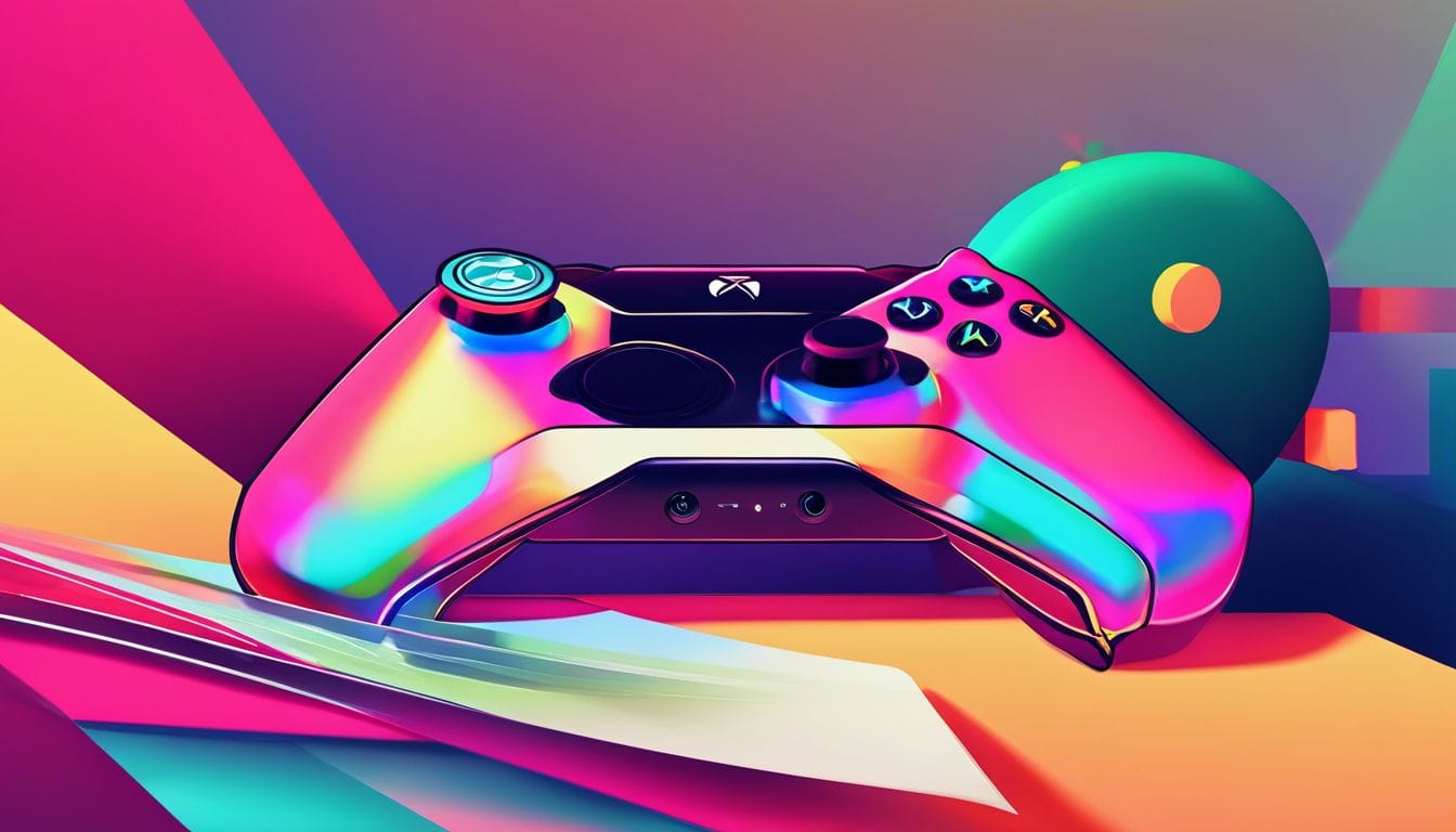 Een close-up van een Xbox of PlayStation-console met een geannuleerde EA Play-abonnementskaart.