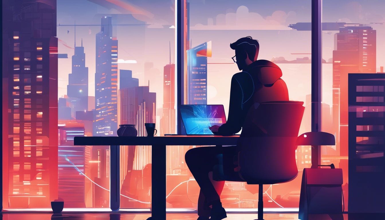 Persoon gebruikt LastPass instellingen op laptop in moderne stedelijke omgeving. Persoon gebruikt LastPass instellingen op laptop in moderne stedelijke omgeving.