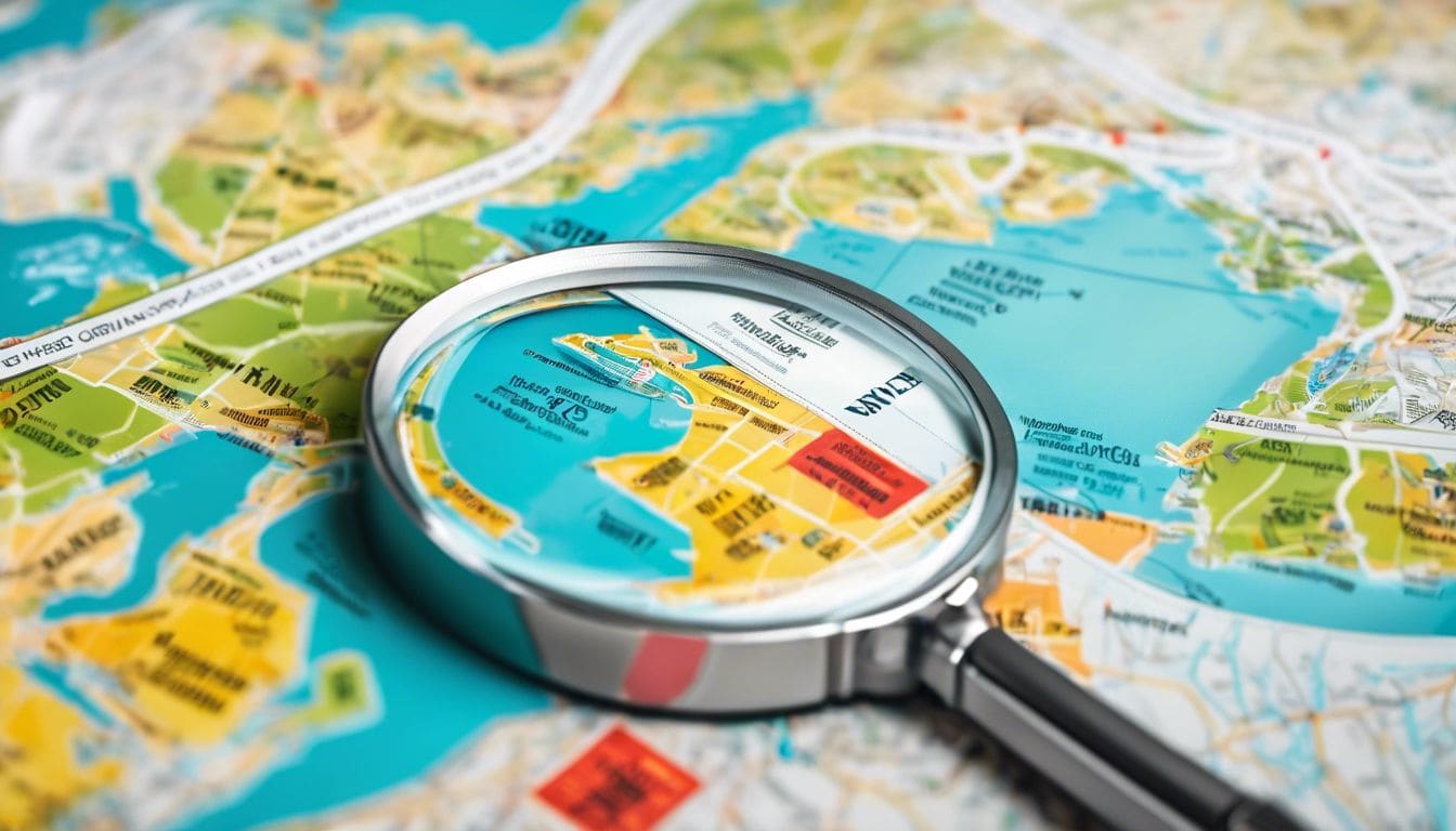Verscheidenheid aan jaarlijkse reispassen op de kaart met focus op reisbestemmingen.