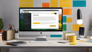 Een laptop met een Norton abonnementsannuleringspagina omringd door kantoorbenodigdheden.