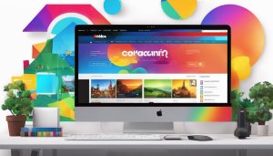 Een close-up van de Roblox accountinstellingen op een computerscherm met een kleurrijke achtergrond.