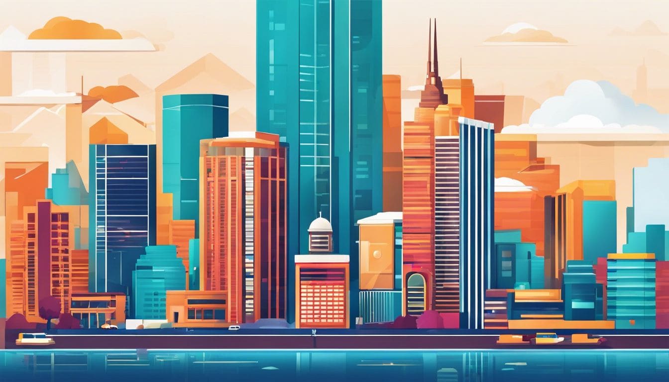 Goed georganiseerde digitale opslagruimte met stadslandschapsfotografie en bestanden.