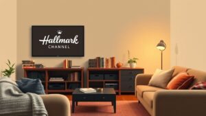 Een gezellige woonkamer met vintage meubels en warme kleuren.