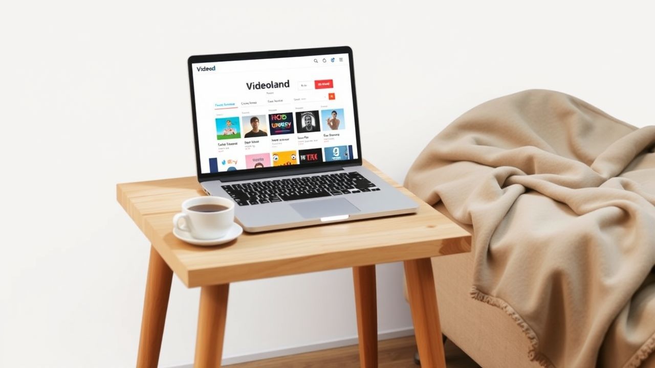 Een gezellige sfeer met een open laptop en koffie op tafel.